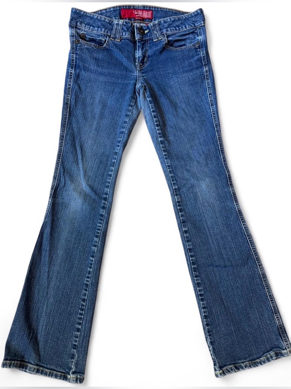 Guess Ladies Blue Flare Jeans - Classic Denim